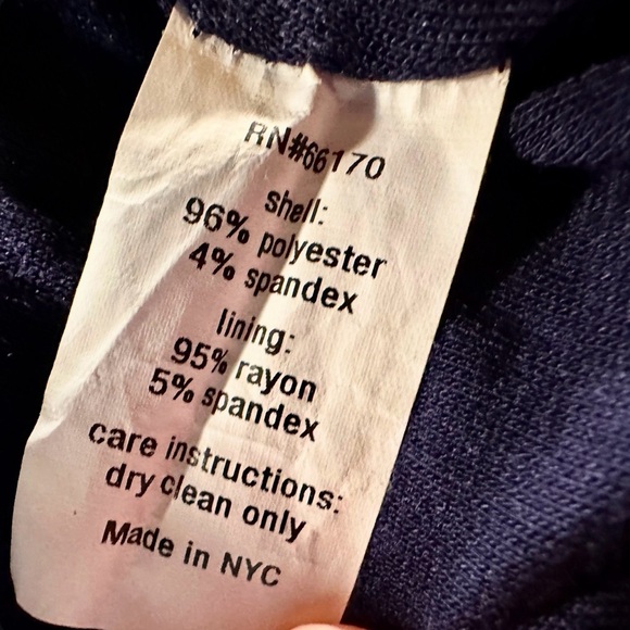 NWOT Hutch Navy Blue Colorblock Quilted Cotton Fit and Flare Dress Size 0X - Picture 10 of 15